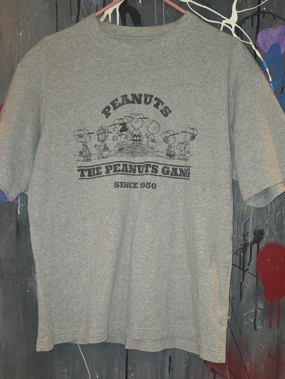 Peanuts Gray Uniqlo UT Logo Tee